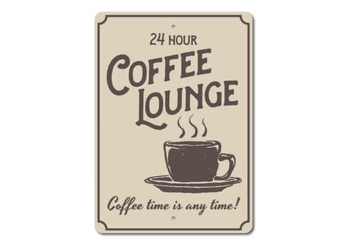 Coffee Lounge Sign.