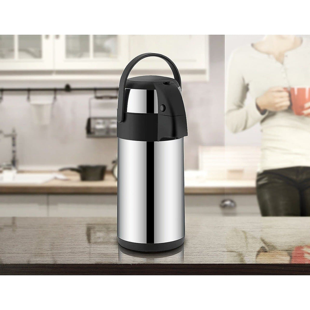 Air Pot for Tea Coffee 5L Pump Action Insulated Airpot Flask Drink.