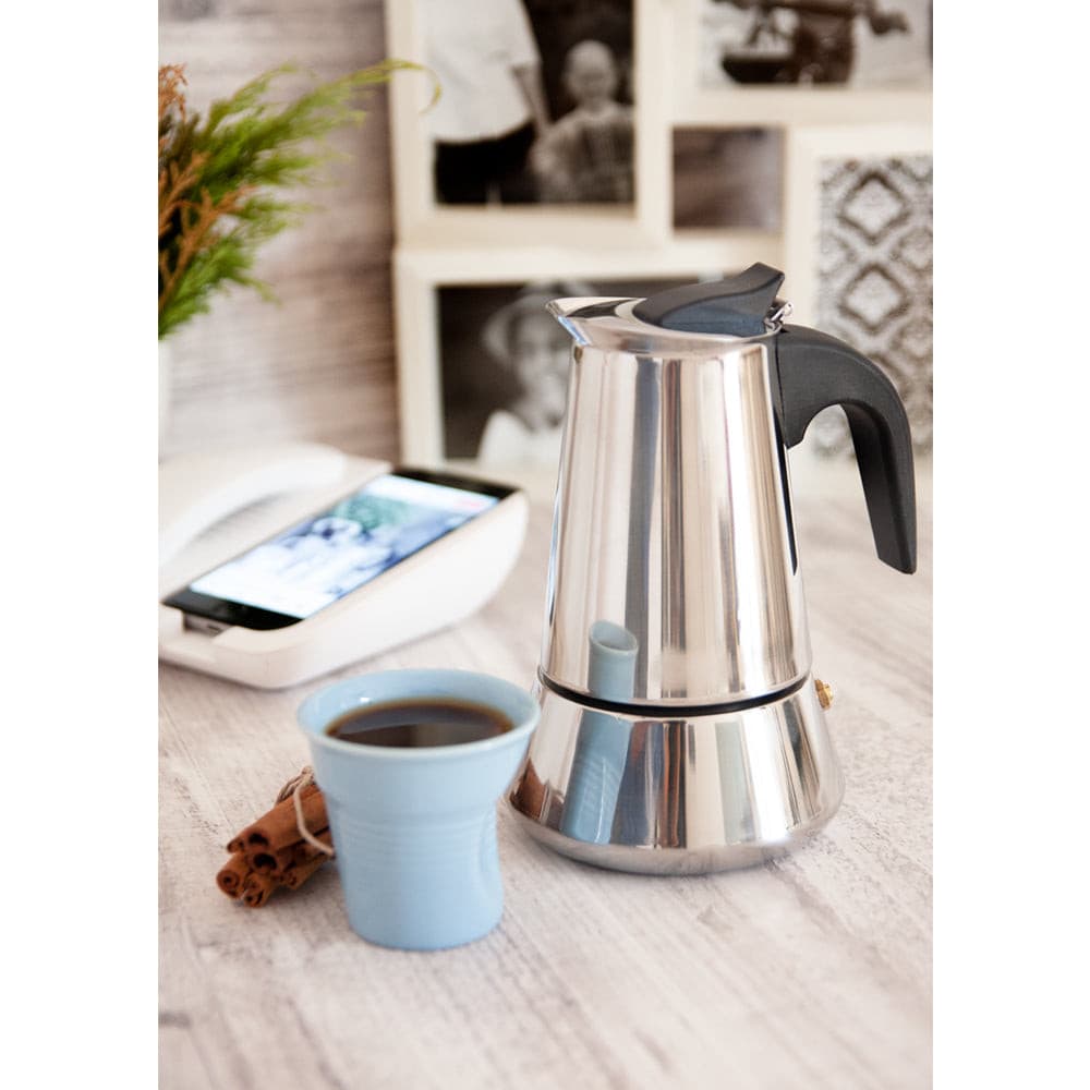 Biggcoffee Stovetop Espresso Maker, Moka Pot, Italian Coffee Maker,- 4 cup.