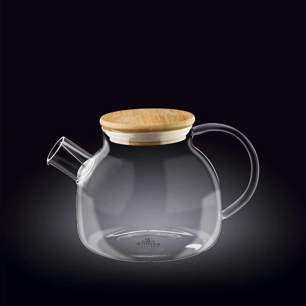 Wilmax Thermo Glass Tea Pot 32 Fl Oz | High temperature and shock.