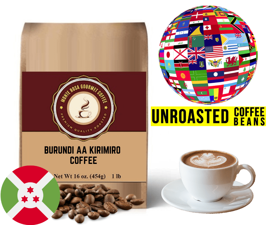 Burundi AA Kirimiro Coffee - Green/Unroasted.