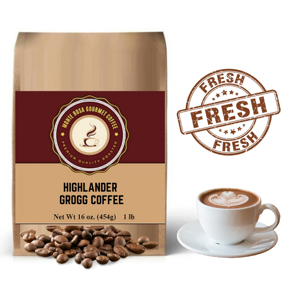 Highlander Grogg Flavored Coffee.