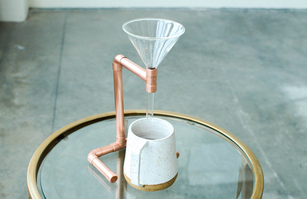 Artsy Copper Coffee ☕ & Tea 🍵 Pour Over.