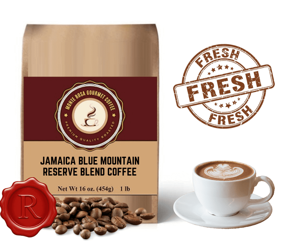 Jamaica Blue Mountain Reserve Coffee Blend.