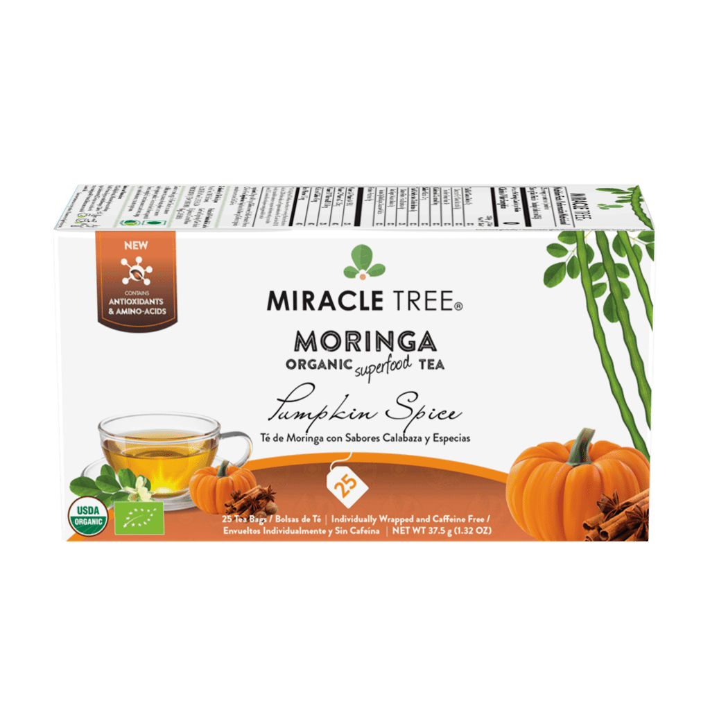 Miracle Tree Organic Moringa Tea Pumpkin Spice.