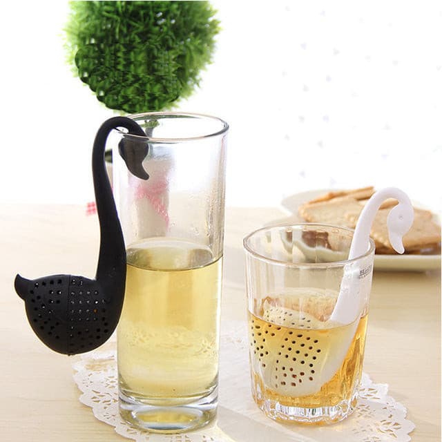 Novelty Tea Infuser Swan Loose Tea Strainer Herb.