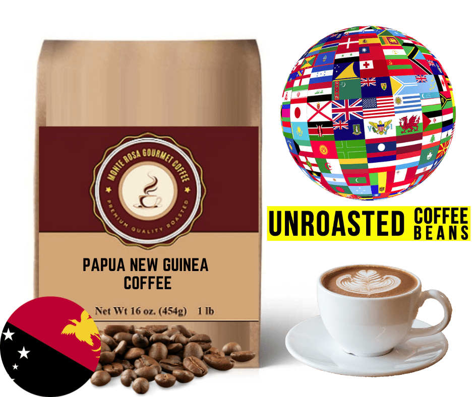 Papua New Guinea Coffee - Green/Unroasted.