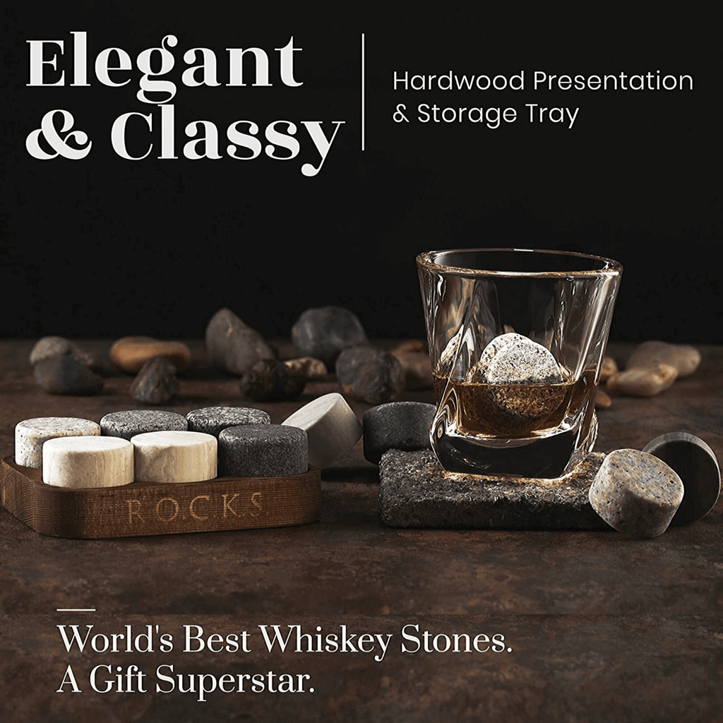 Whiskey Stones & Kentucky Bourbon Barrel Aged Coffee Tasting Gift Set.