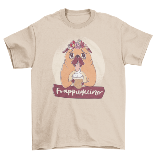 Pug Frappuccino T-shirt.