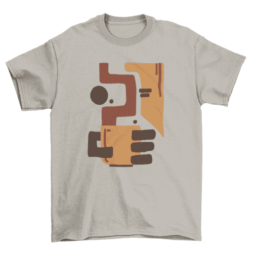 Abstract Coffee T-shirt.