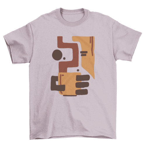 Abstract Coffee T-shirt.