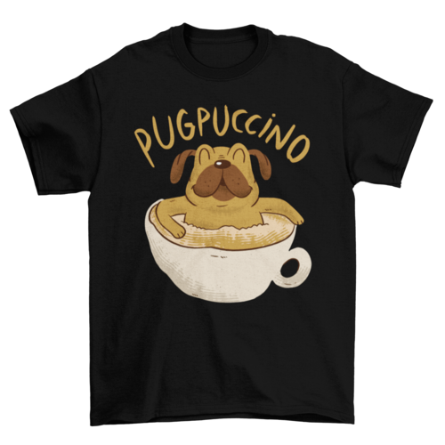 Cappuccino Pug T-shirt.