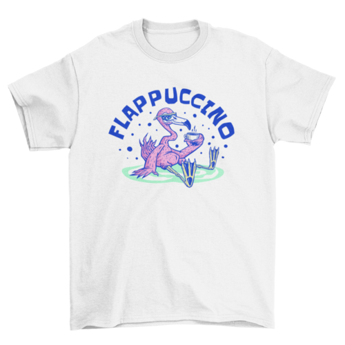 Flappuccino t-shirt design.