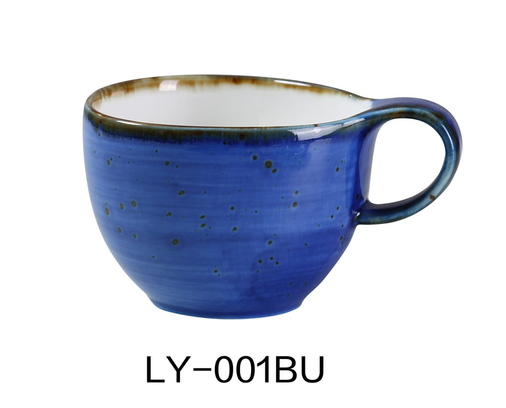 Designer Yanco LY-001BU Lyon 4" Coffee/Tea Cup 7 OZ Pack of 36.