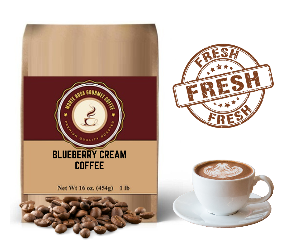 Blueberry Cream Flavored Coffee.