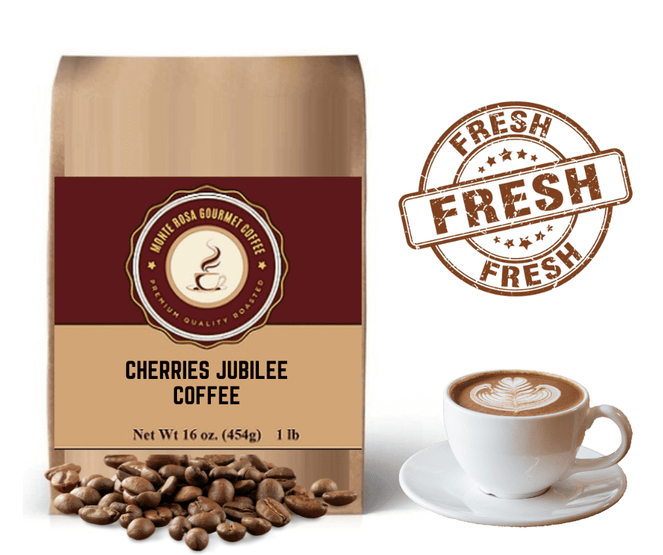 Cherries Jubilee Flavored Coffee.