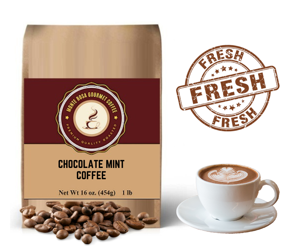Chocolate Mint Flavored Coffee.