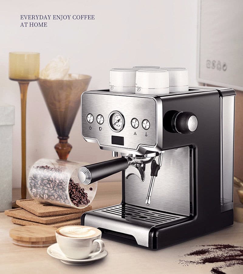 Espresso Coffee Maker Stainless Steel Italian Coffee Machine.