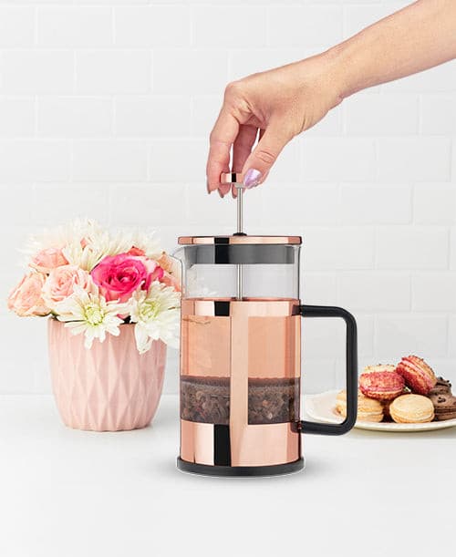 Piper™ Rose Gold Press Pot.