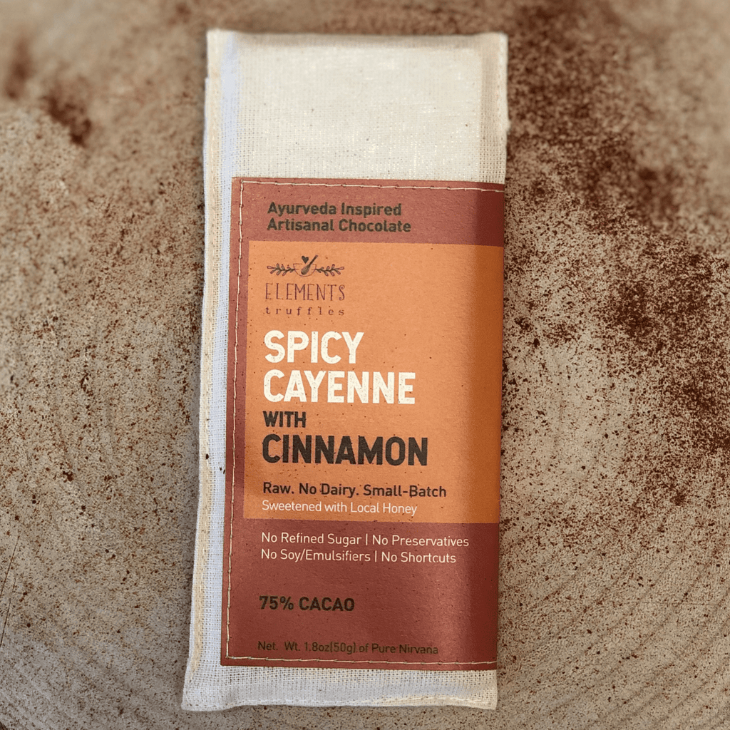 Spicy Cayenne with Cinnamon Chocolate Bar  - Pack of 3.