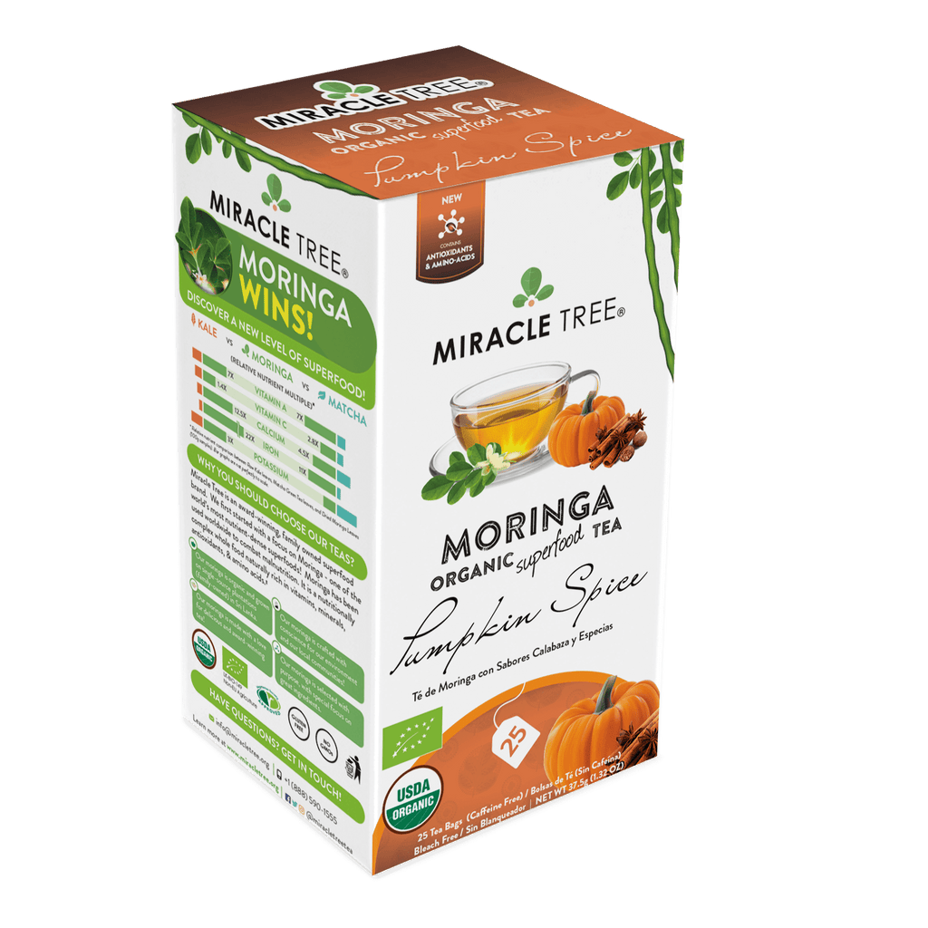 Miracle Tree Organic Moringa Tea Pumpkin Spice.