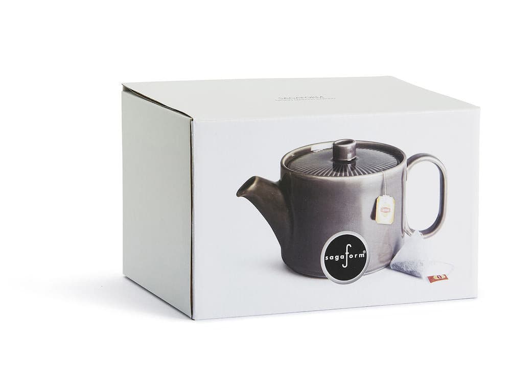 Coffee & More tea pot, grey.