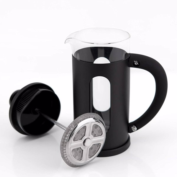 Mini French Press Coffee Maker with 4 Level Filtration System.