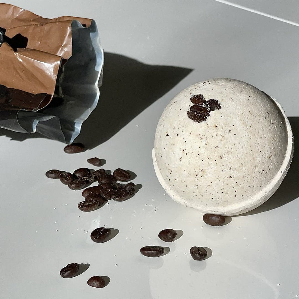 Cappuccino and Coffee Bean Bath Bomb.