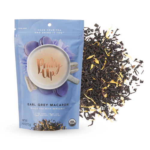 Earl Grey Macaron Loose Leaf Tea Pouch by Pinky Up.