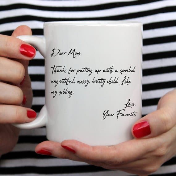 Mother's Day Coffee Mug - Dear Mom, Thanks 4.