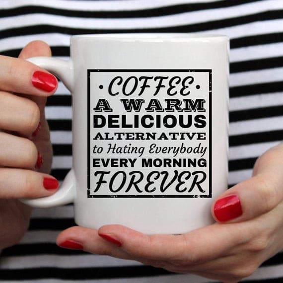 Funny Coffee Mug, Unique Coffee Mug, Ceramic.