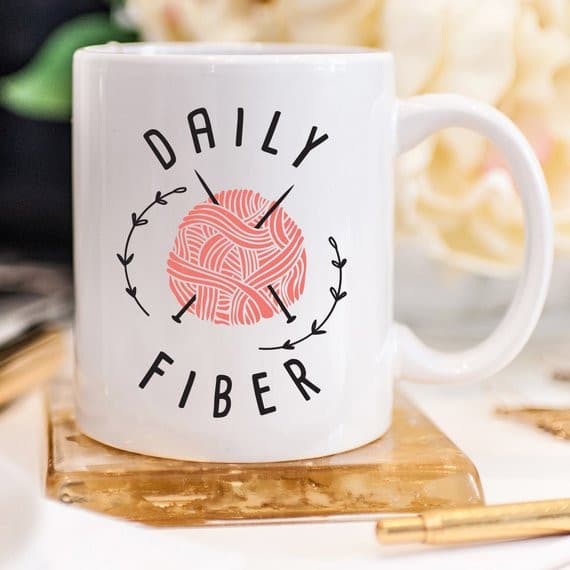 Daily Fiber Coffee Mug, Ceramic Coffee Mug.