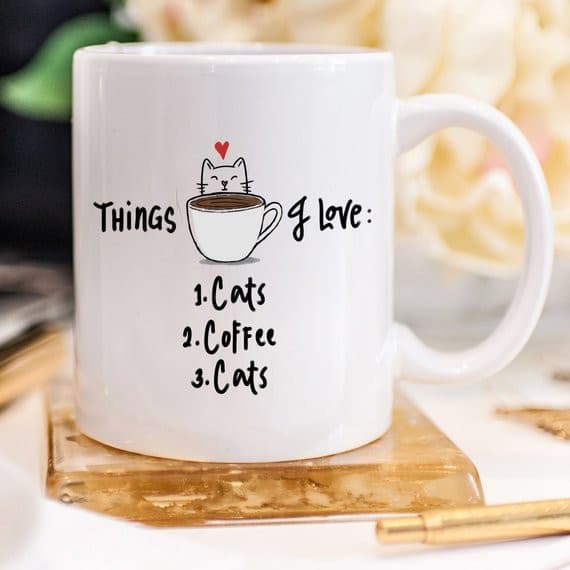 Funny Coffee Mug For The Cat Lover, Cat Coffee.