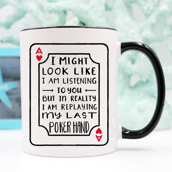 Poker Coffee Mug, Poker Player Gifts, Poker Gifts,.
