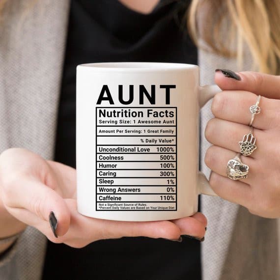 Mothers Day Gift For Aunt - Nutritional Facts.