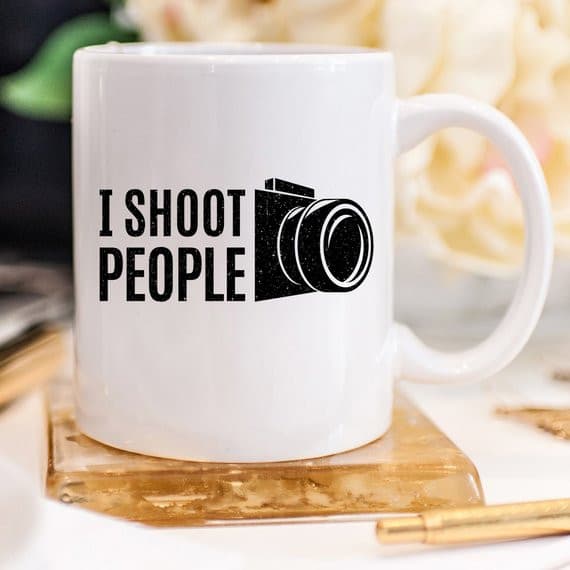 11oz Coffee Mug - I Shoot People - Ceramic Coffee.