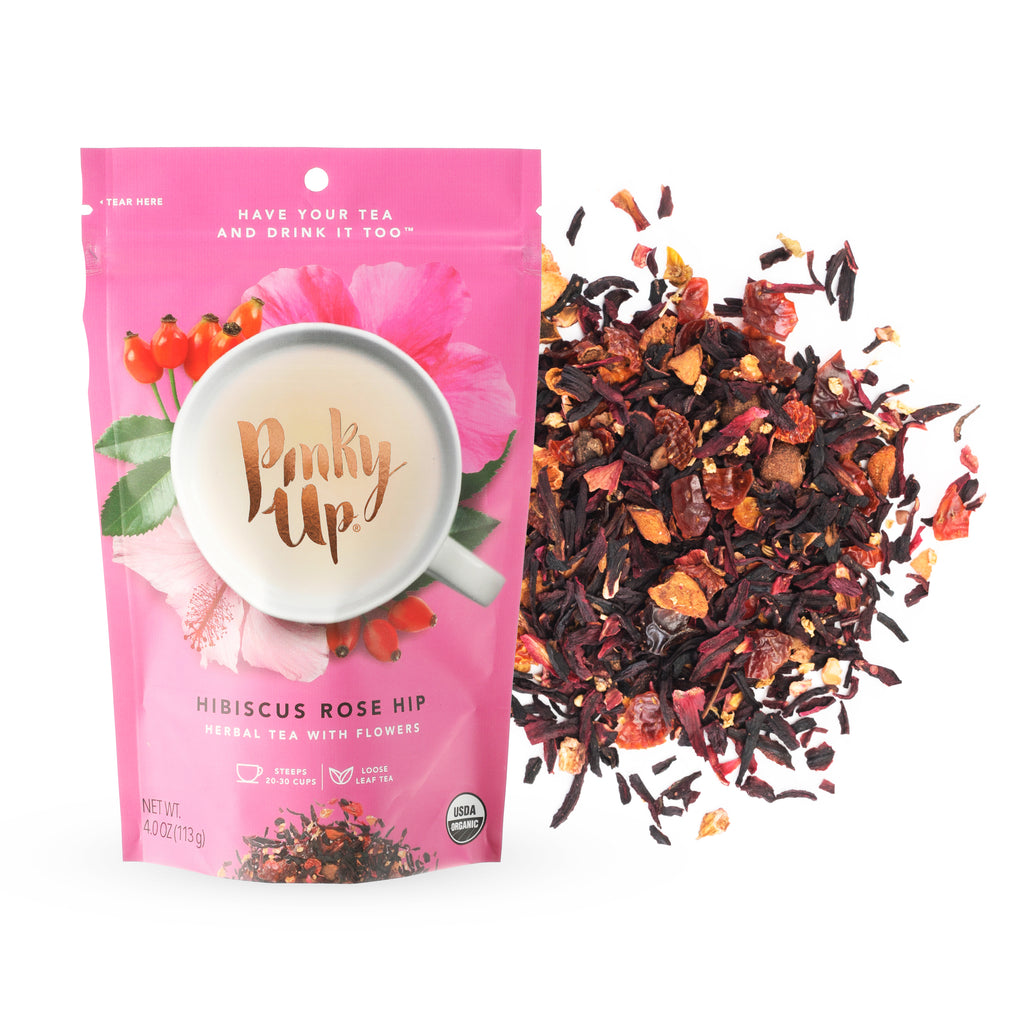 Hibiscus Rosehip Loose Leaf Tea Pouch by Pinky Up.
