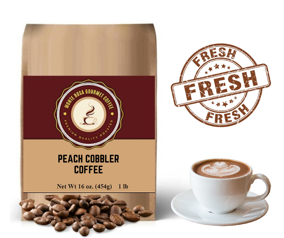 Peach Cobbler Flavored Coffee.